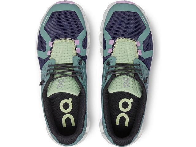 Top view of the Women's ON Cloud 5 Push in the color Cobble/Flint