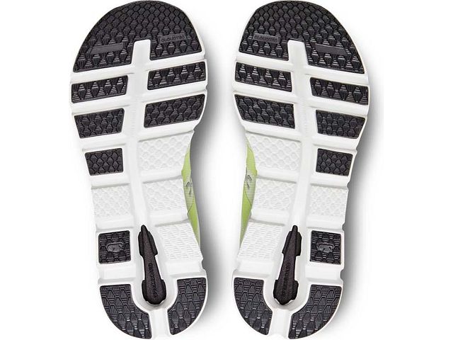 Bottom (outer sole) view of the Women's Cloudrunner by ON in the color White/Seedling