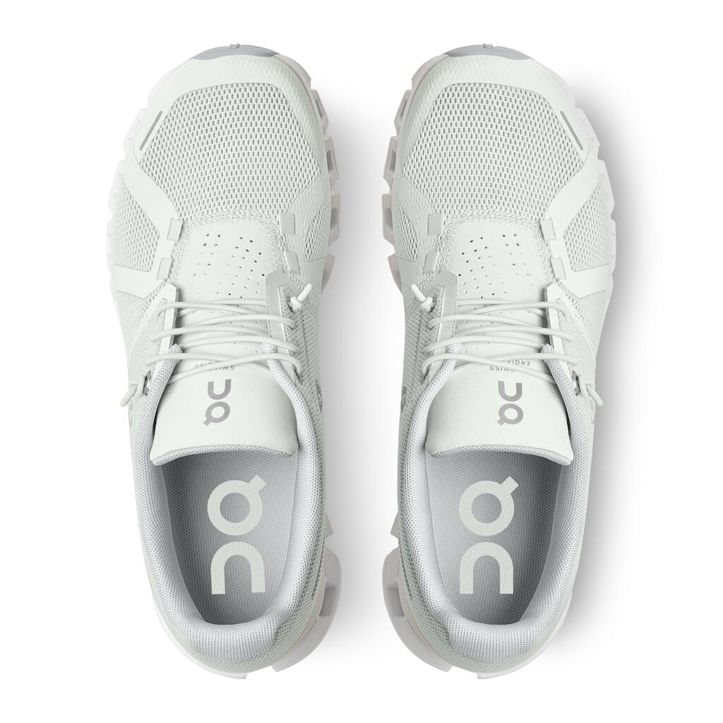 Top view of On women's Cloud 5 in white