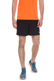 Front view of the Men's Accelerate 5 Inch Short in Black