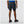 Back view of the R.W. Tech Printed Men's 2-in-1 Short in Black