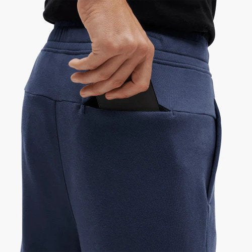 Side view of mens Sweat Shorts in navy