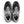 Top view of the Women's New Balance 990 V6 Lifestyle shoe in Black/White