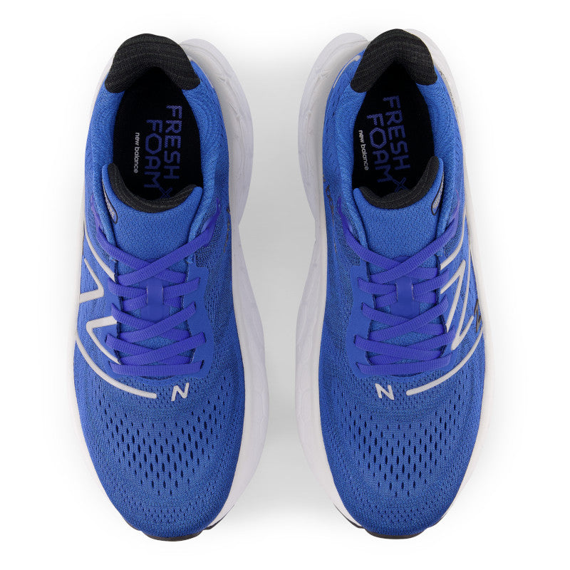 Top view of the Men's Fresh Foam More V4 by New Balance in the color Cobalt/Black