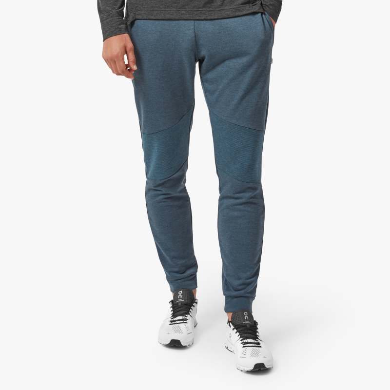 Front view of the Men's Sweatpants by ON in the color Navy