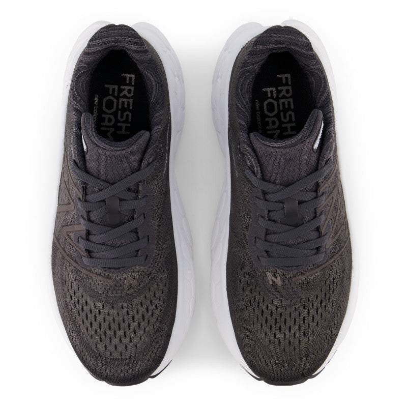 Top view of the Women's Fresh Foam More V4 by New Balance in the color Black/Starlight