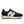 This women's 327 has a very classic look.  It is a black shoe with a oversized N logo in the medial part of the shoe in white